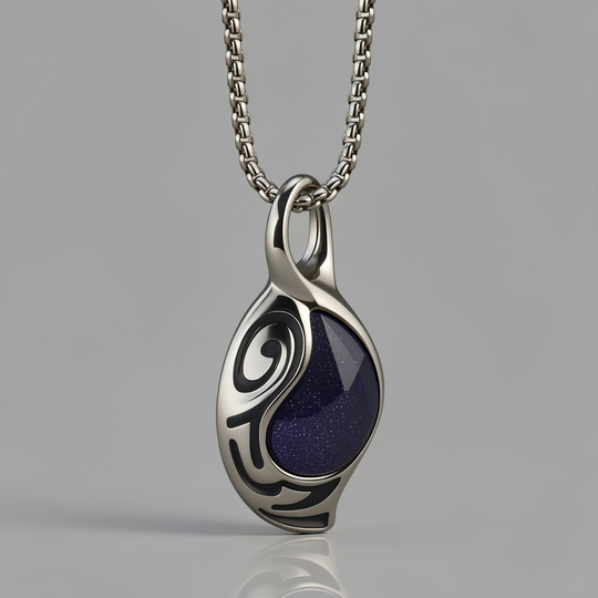 Vortex Cosmos pendant presented in a neutral grey studio