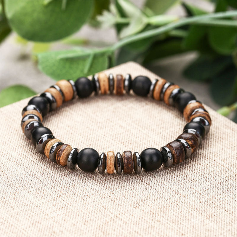 Relic men's bracelet in a natural setting