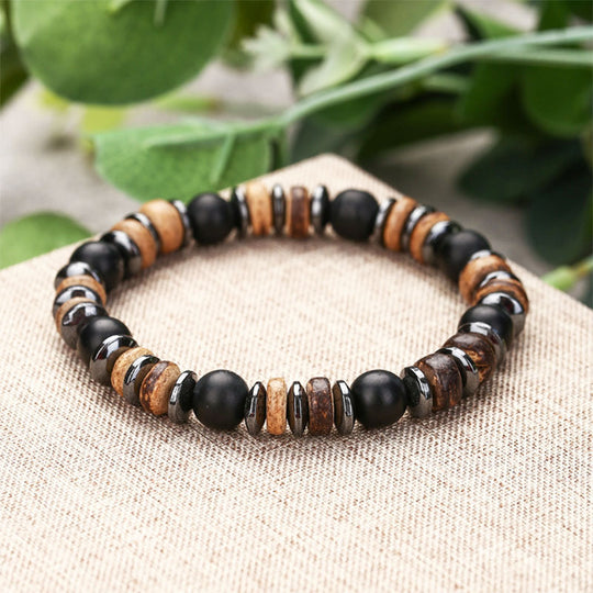Relic men's bracelet in a natural setting
