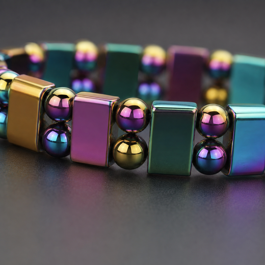 Array Spectrum iridescent double-row bead and spacer construction macro