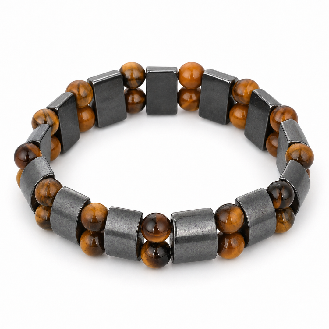 Array Wheat bracelet alternate angle on white background