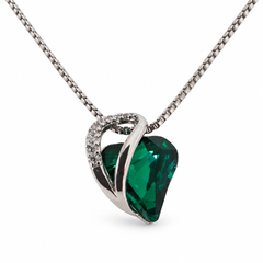 ZAFT Embrace forest heart necklace on a white background