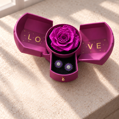 Bloom in Violet Silver inside the matching Purple Rose Box