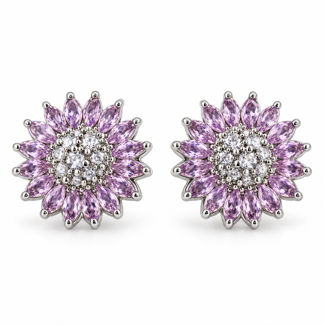 Bloom – blush silver pair