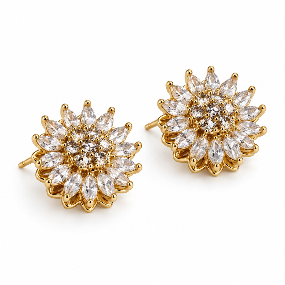 Bloom – clear gold pair