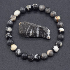 Origin Flurry grey marbled stone bracelet product photograph