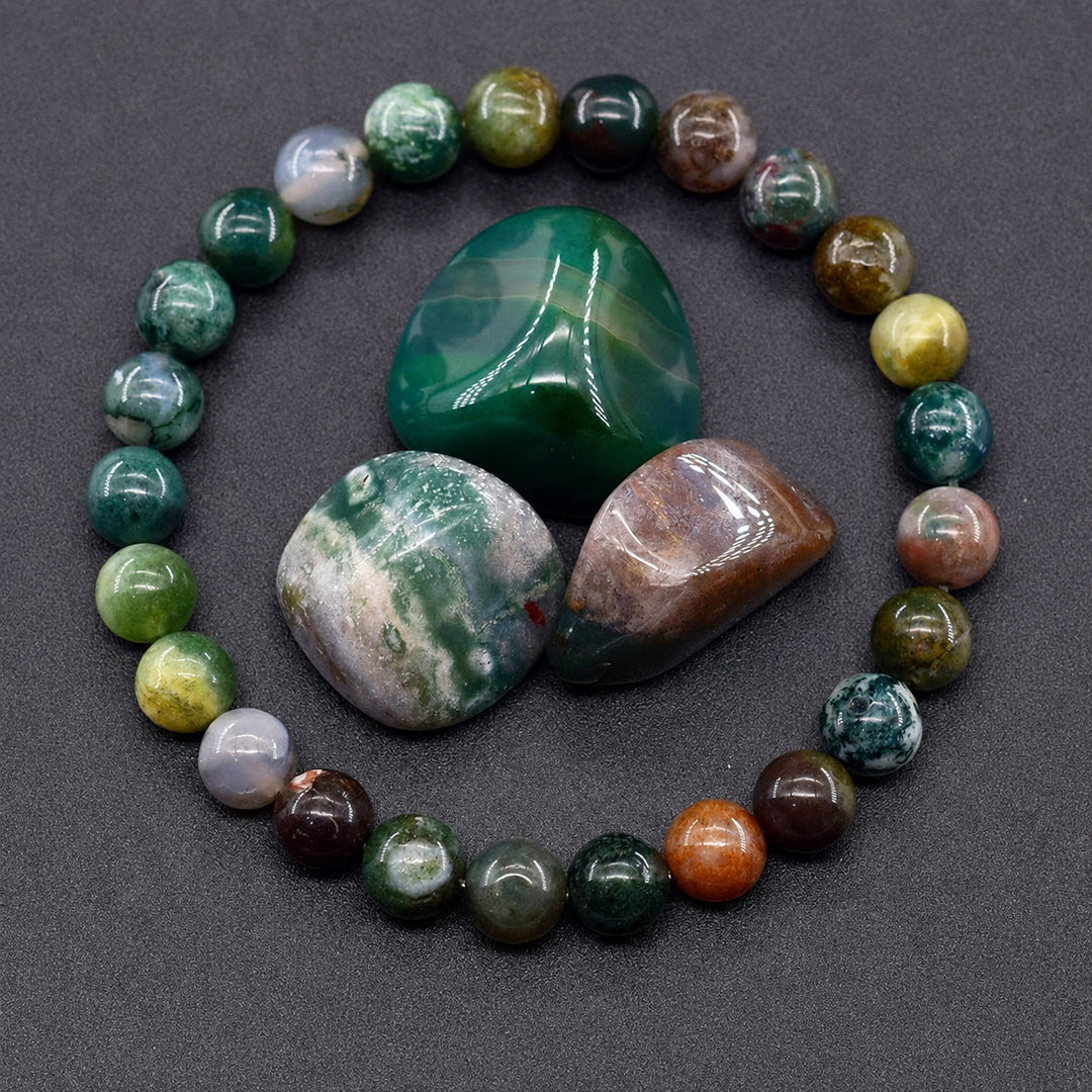 Origin Terrain green multi-stone bracelet product photograph