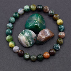 Origin Terrain green multi-stone bracelet product photograph