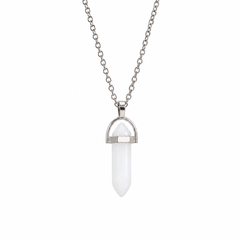 Spire necklace on a white background