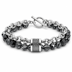Tether Slate bracelet alternate angle on white background